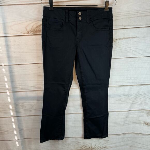 American Eagle Outfitters Black Stretch Jeans Size 4 - Picture 1 of 6